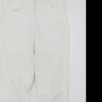 Womens UK Size 8 Marks and Spencer Regular Fit Jegging White Jeans