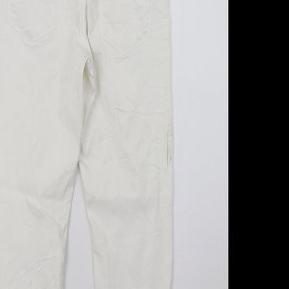 Womens UK Size 8 Marks and Spencer Regular Fit Jegging White Jeans