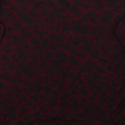H&M Womens Purple Animal Print  Pullover Jumper Size M