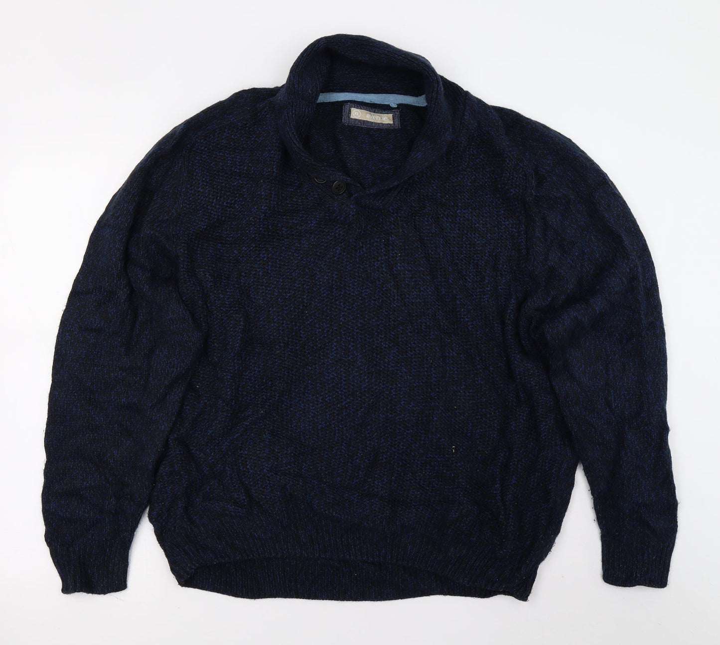 Avenue Mens Blue   Pullover Jumper Size XL