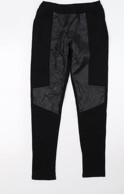 Style Womens Black   Capri Leggings Size 8 L27 in