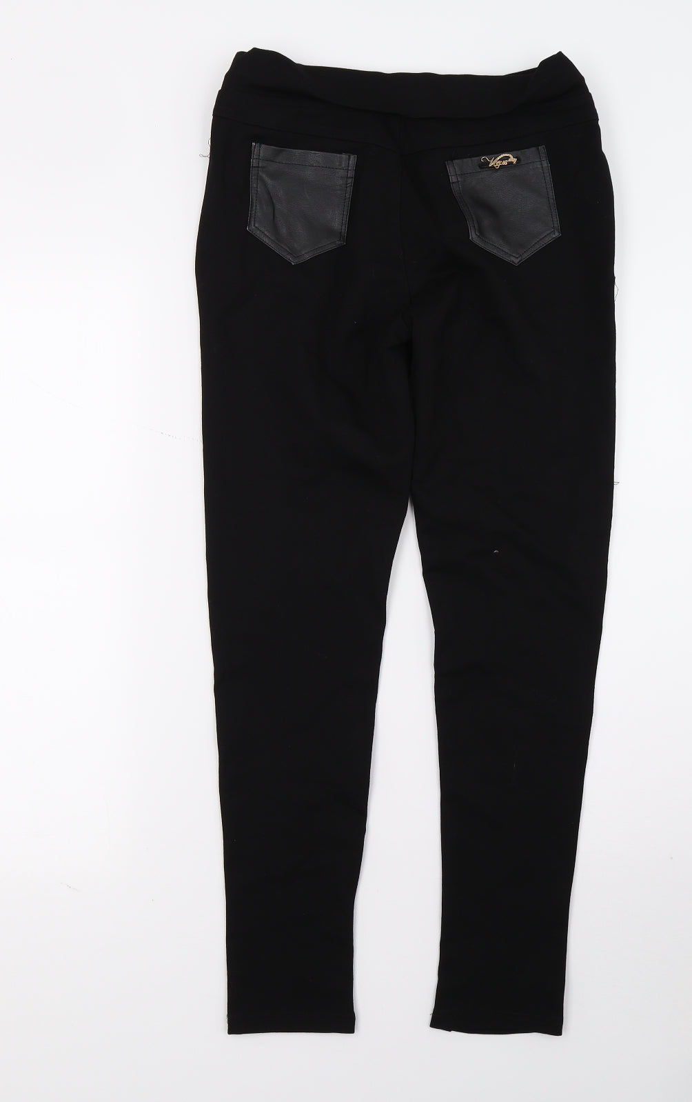 Style Womens Black   Capri Leggings Size 8 L27 in