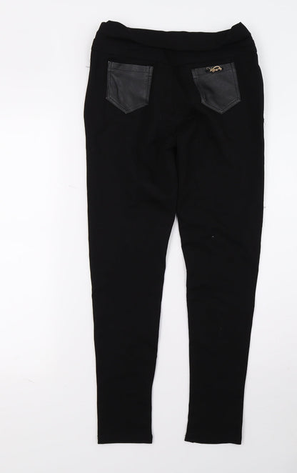 Style Womens Black   Capri Leggings Size 8 L27 in
