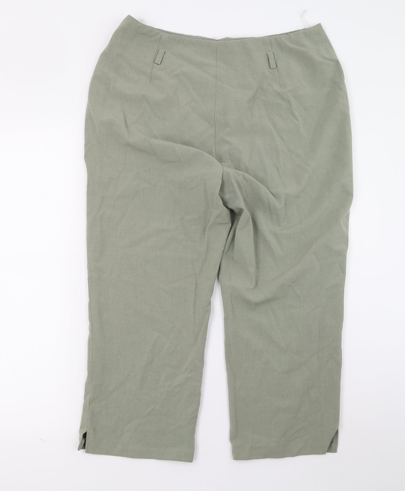 Bonmarché Womens Green   Cropped Trousers Size 14 L21 in