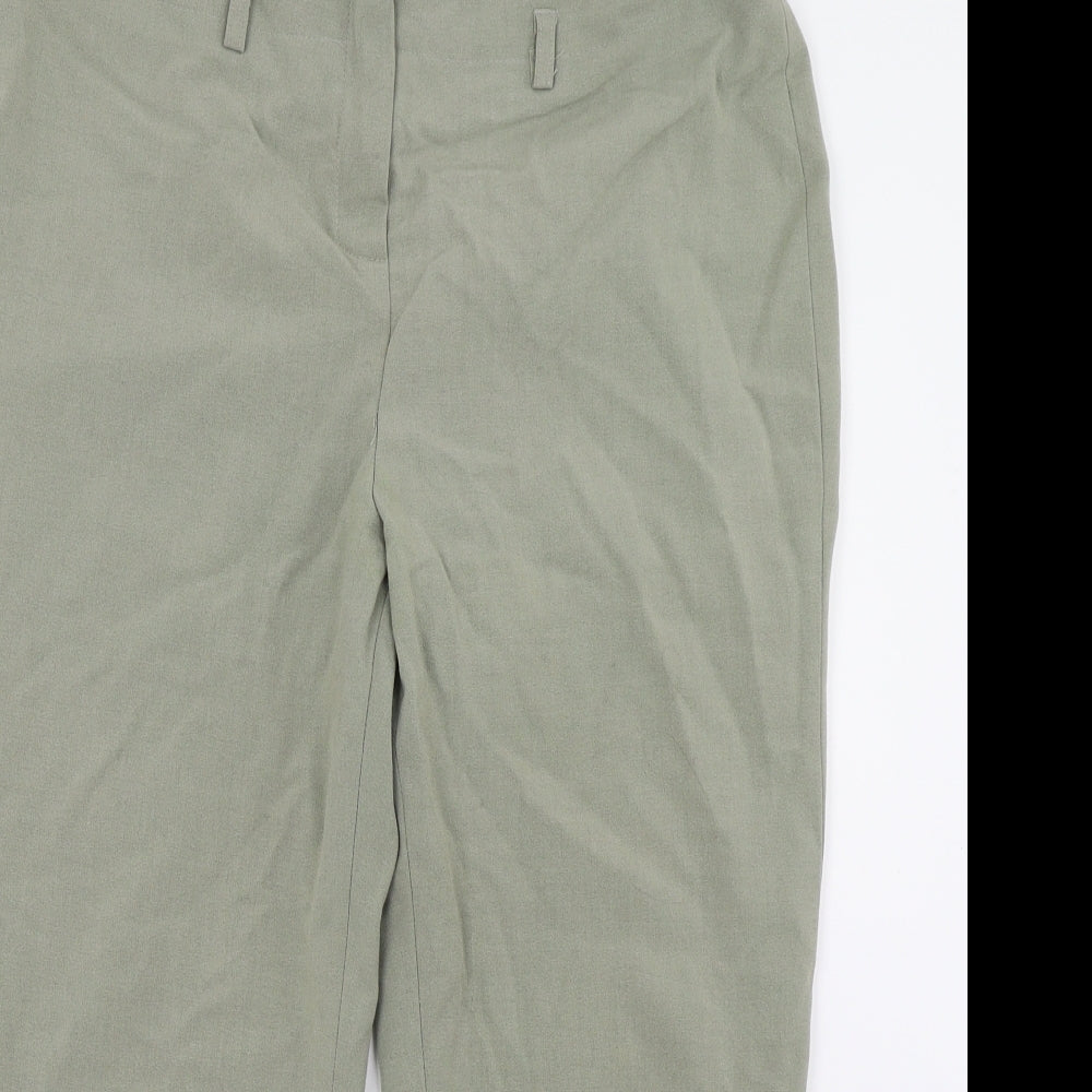 Bonmarché Womens Green   Cropped Trousers Size 14 L21 in