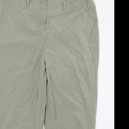 Bonmarché Womens Green   Cropped Trousers Size 14 L21 in