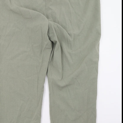Bonmarché Womens Green   Cropped Trousers Size 14 L21 in