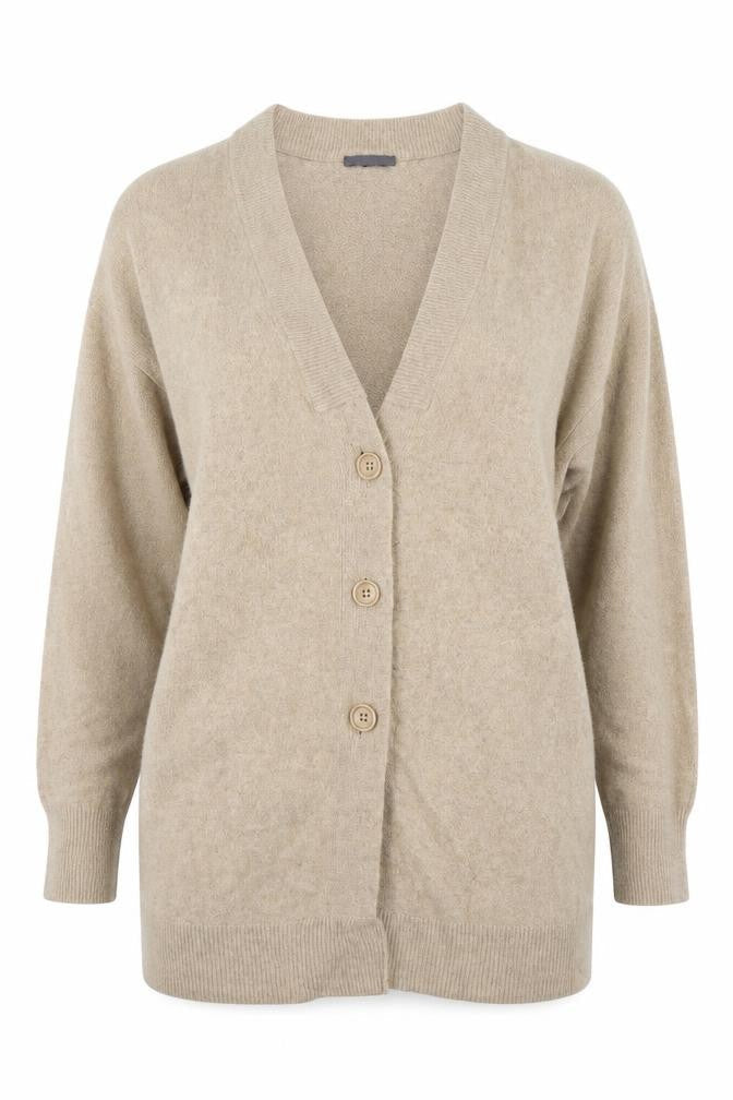 Womens UK Size S C&A Beige Cardigan Jumper