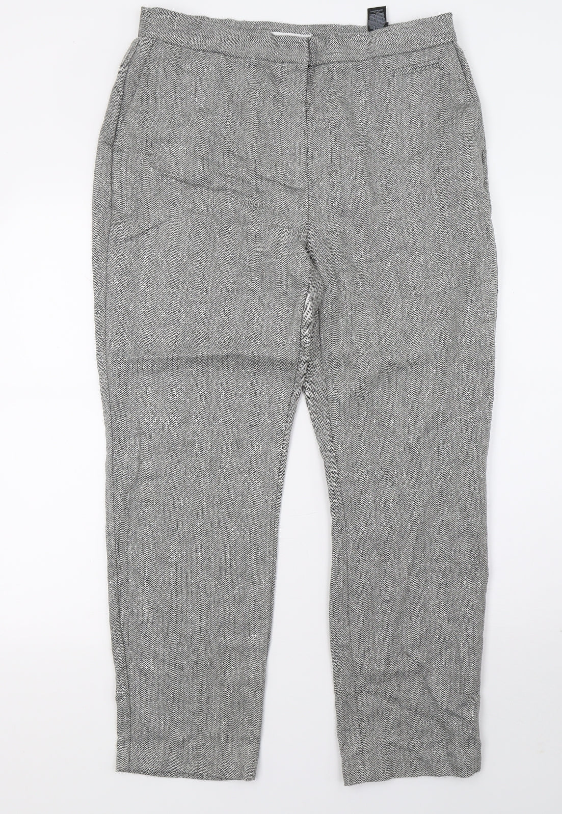 Womens UK Size 12 Marks and Spencer Regular Fit  Green Trousers