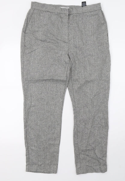 Womens UK Size 12 Marks and Spencer Regular Fit  Green Trousers