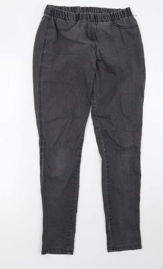 Dorothy Perkins Womens Grey   Jegging Jeans Size 12 L28 in
