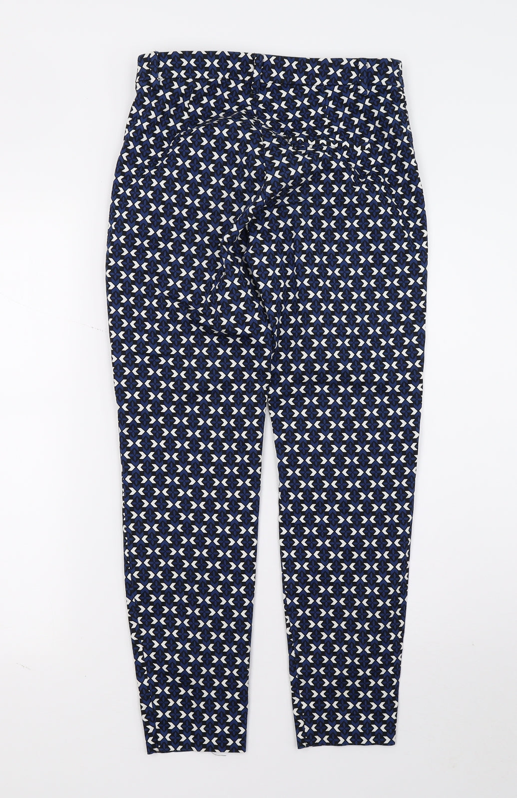 Womens UK Size 4 H&M Regular Fit  Blue Trousers