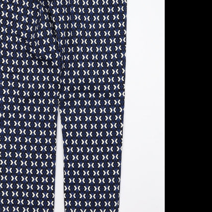 Womens UK Size 4 H&M Regular Fit  Blue Trousers