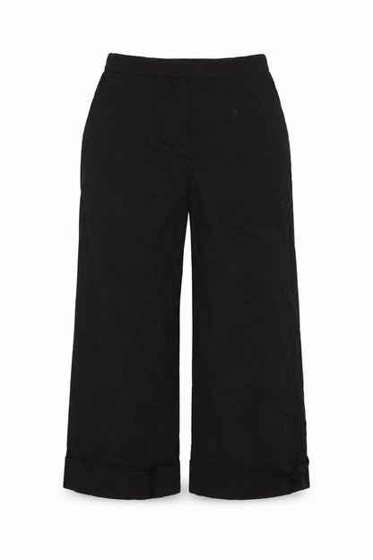 Womens UK Size 6 ASOS Regular Fit Cropped Black Trousers