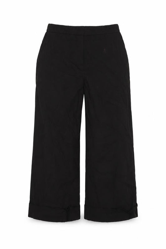 Womens UK Size 6 ASOS Regular Fit Cropped Black Trousers
