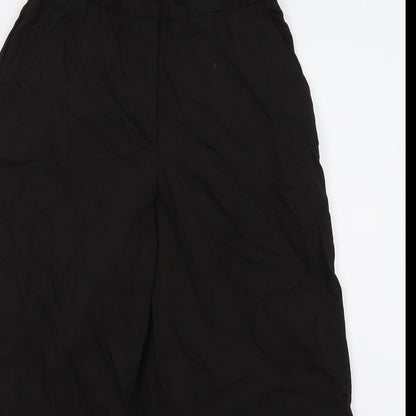 Womens UK Size 6 ASOS Regular Fit Cropped Black Trousers