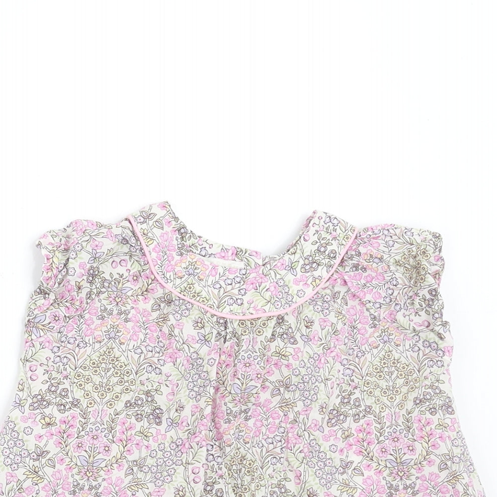 Zara Girls Beige Floral  A-Line  Size 0-3 Months  - 0-6 MTHS