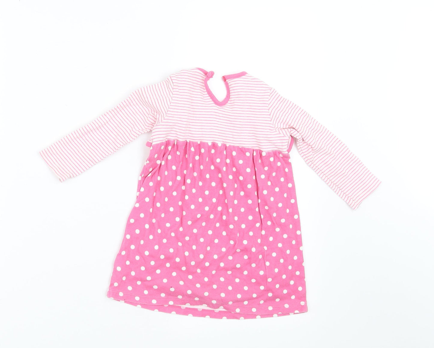 George Girls Pink Polka Dot  A-Line  Size 12-18 Months