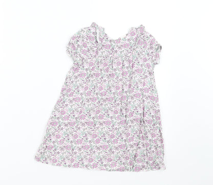 Mini Club Girls White Fair Isle  A-Line  Size 12-18 Months