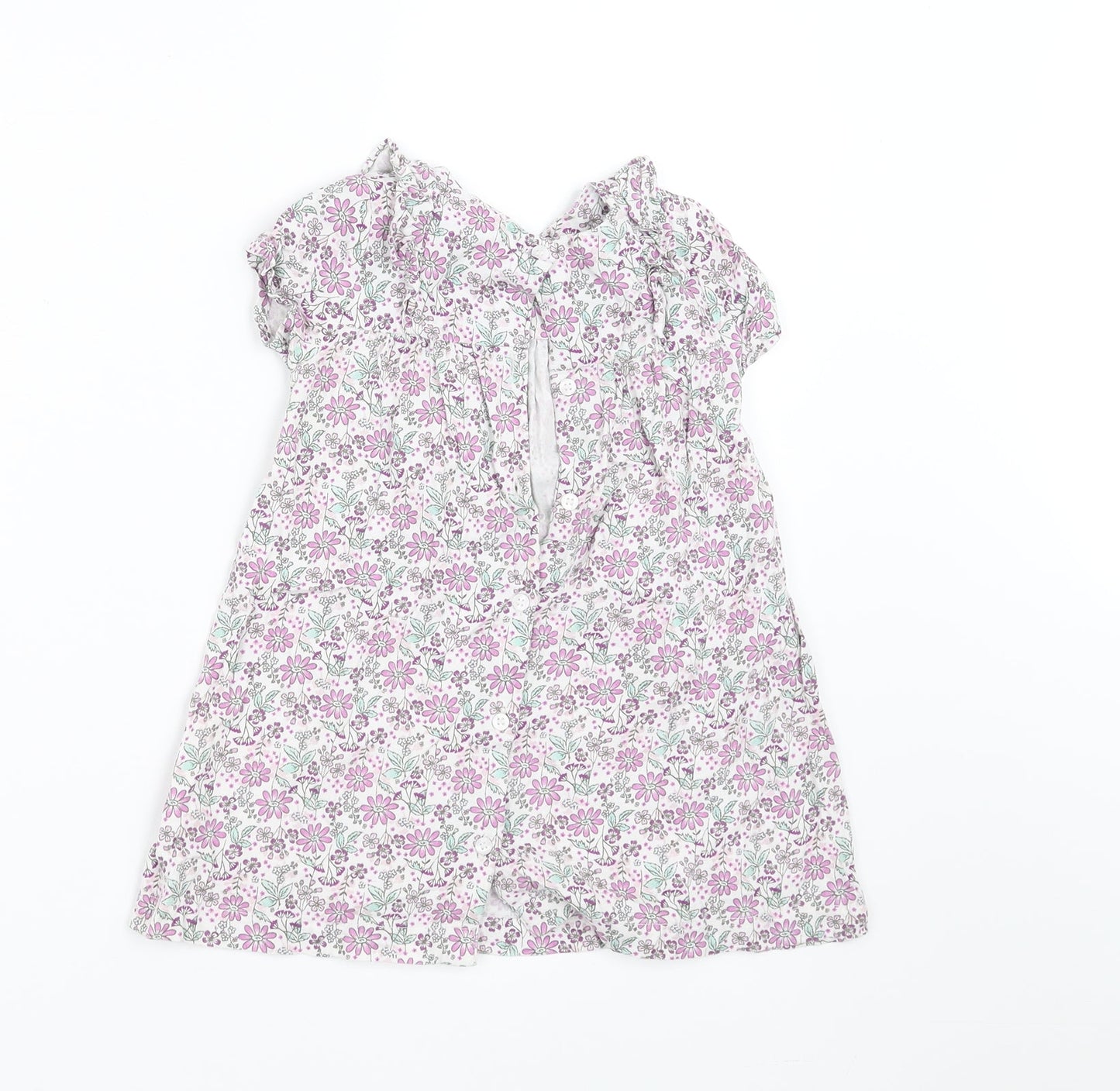 Mini Club Girls White Fair Isle  A-Line  Size 12-18 Months