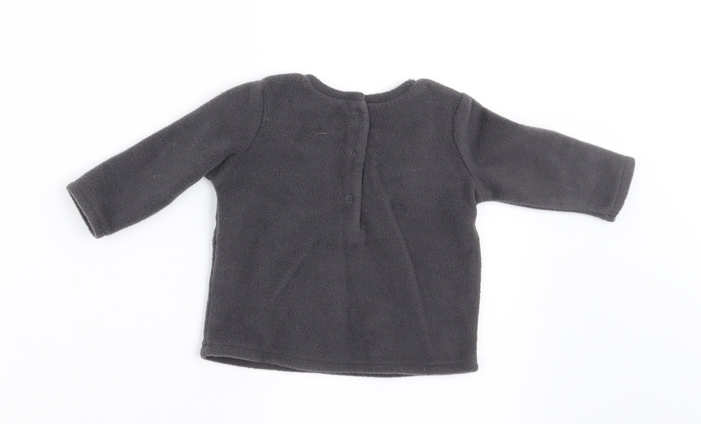 NEXT Baby Grey  Fleece Pullover Jumper Size 0-3 Months