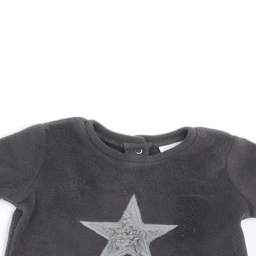 NEXT Baby Grey  Fleece Pullover Jumper Size 0-3 Months