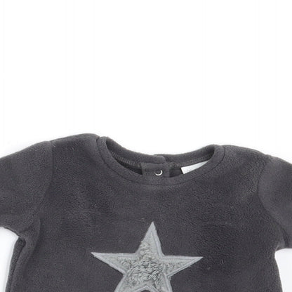 NEXT Baby Grey  Fleece Pullover Jumper Size 0-3 Months