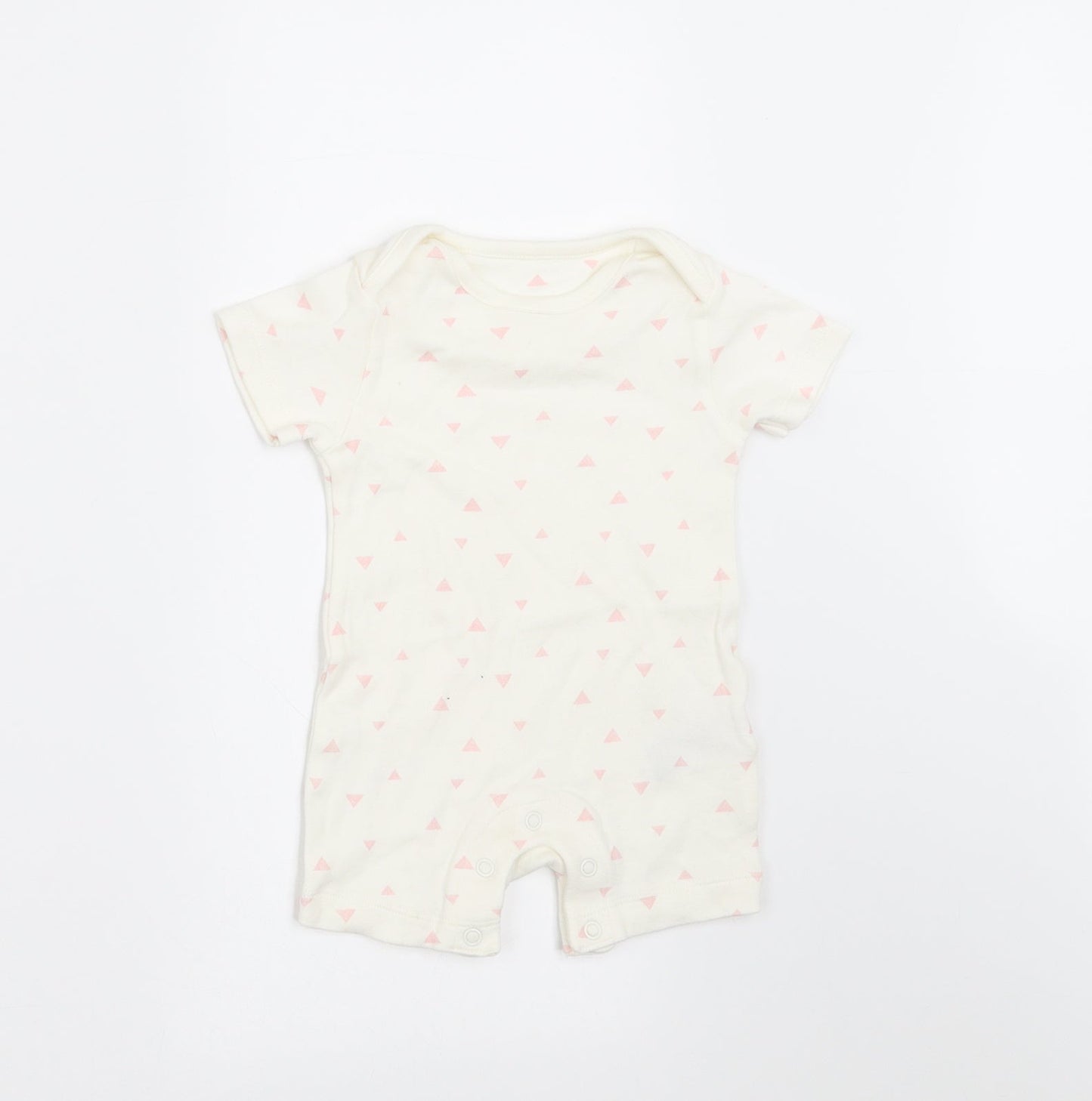 Marks and Spencer  Ivory Polka Dot  Romper One-Piece Size 0-3 Months
