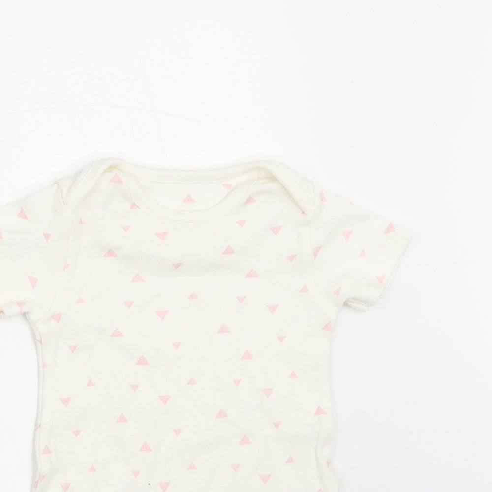 Marks and Spencer  Ivory Polka Dot  Romper One-Piece Size 0-3 Months