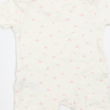 Marks and Spencer  Ivory Polka Dot  Romper One-Piece Size 0-3 Months