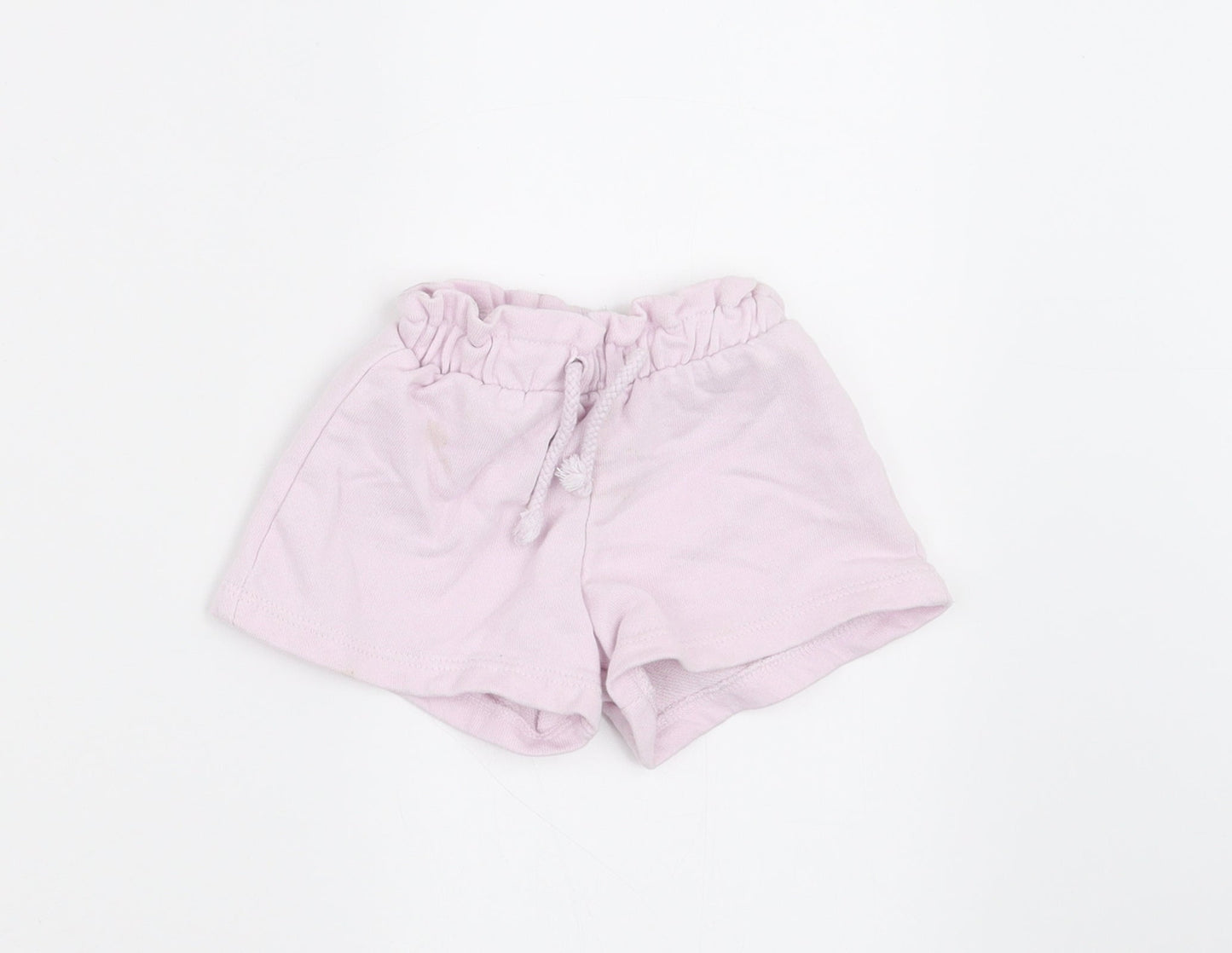 Zara Girls Pink   Cropped Trousers Size 3-6 Months  - SHORTS