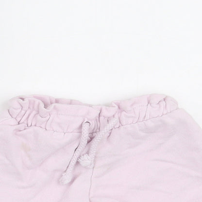 Zara Girls Pink   Cropped Trousers Size 3-6 Months  - SHORTS