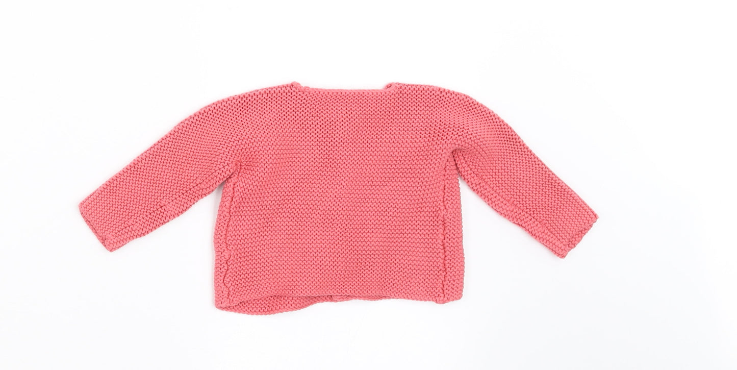 Marks and Spencer Girls Pink   Cardigan Jumper Size 0-3 Months