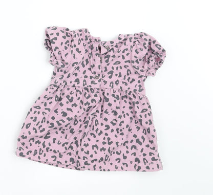 NEXT Girls Purple Animal Print  A-Line  Size 3-6 Months