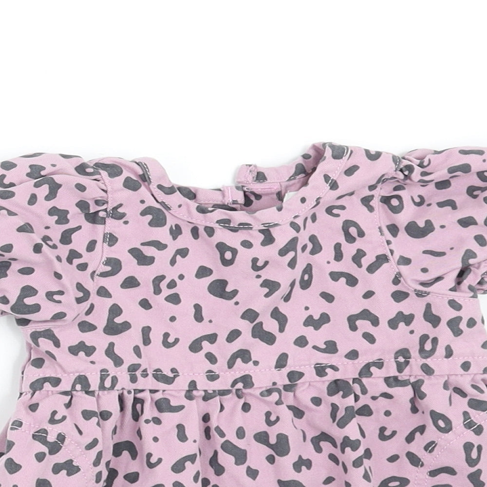 NEXT Girls Purple Animal Print  A-Line  Size 3-6 Months