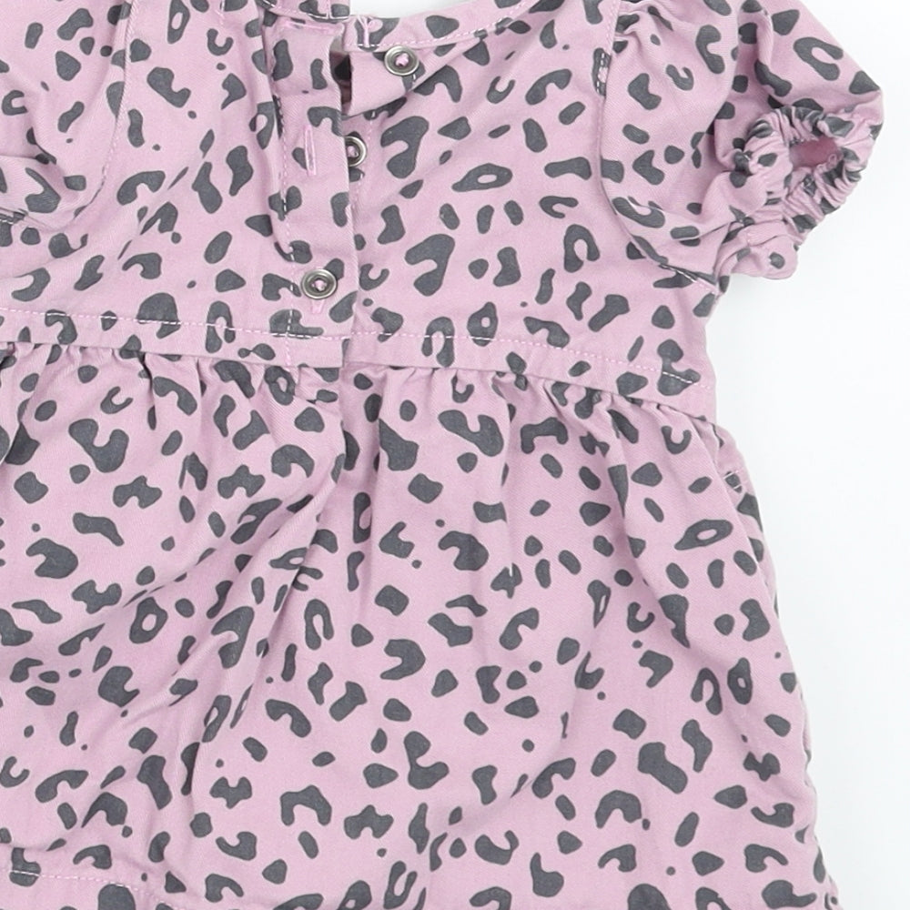 NEXT Girls Purple Animal Print  A-Line  Size 3-6 Months