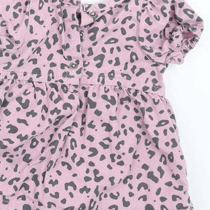 NEXT Girls Purple Animal Print  A-Line  Size 3-6 Months