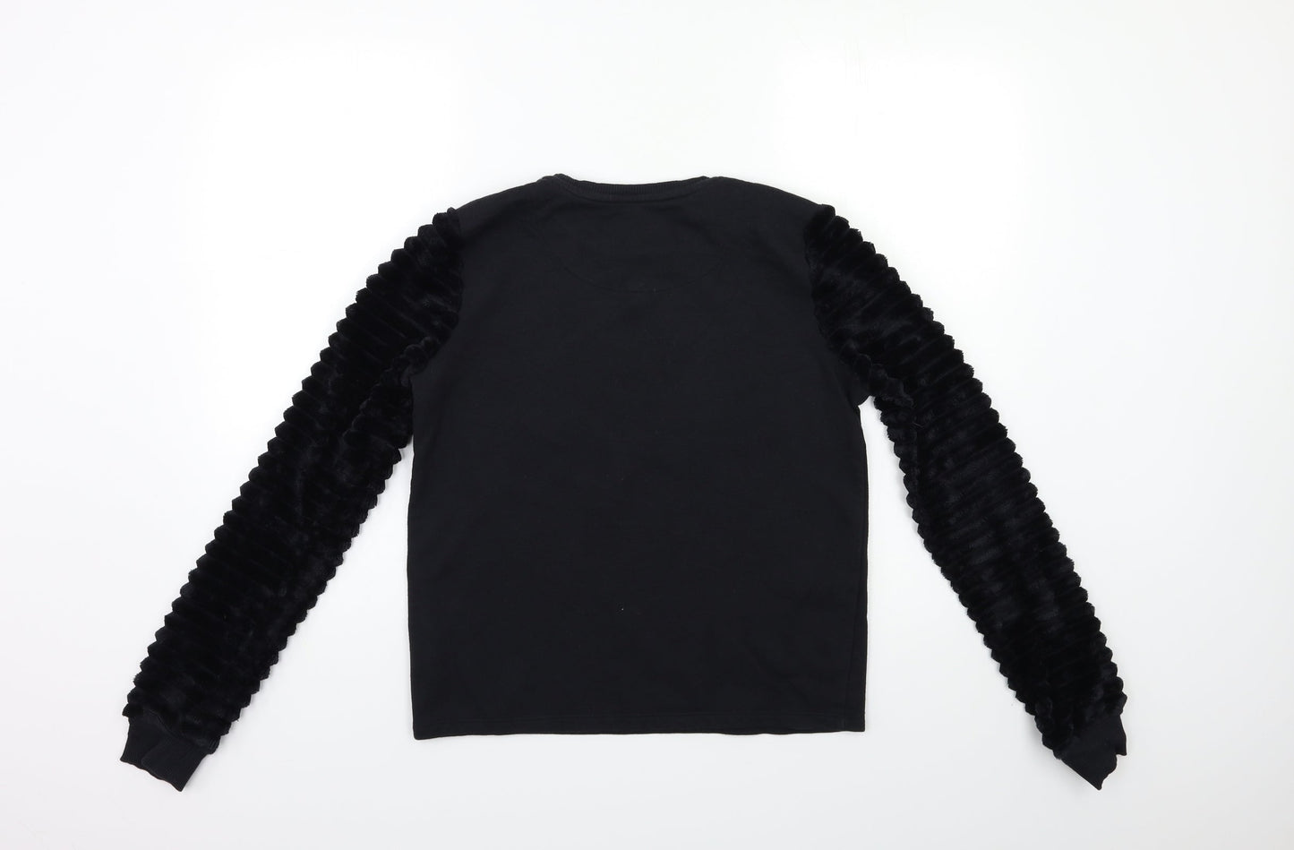 F&F Girls Black   Pullover Sweatshirt Size 13-14 Years