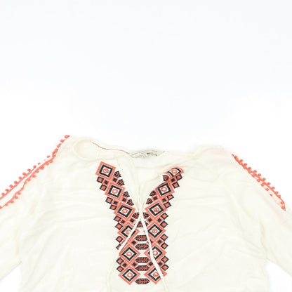 F&F Womens White   Basic Blouse Size 8