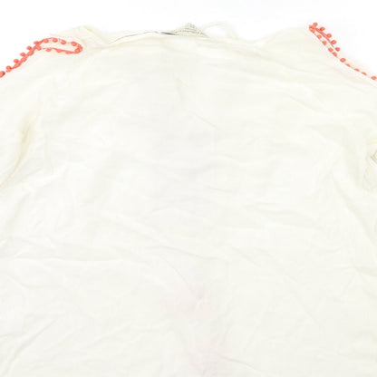 F&F Womens White   Basic Blouse Size 8