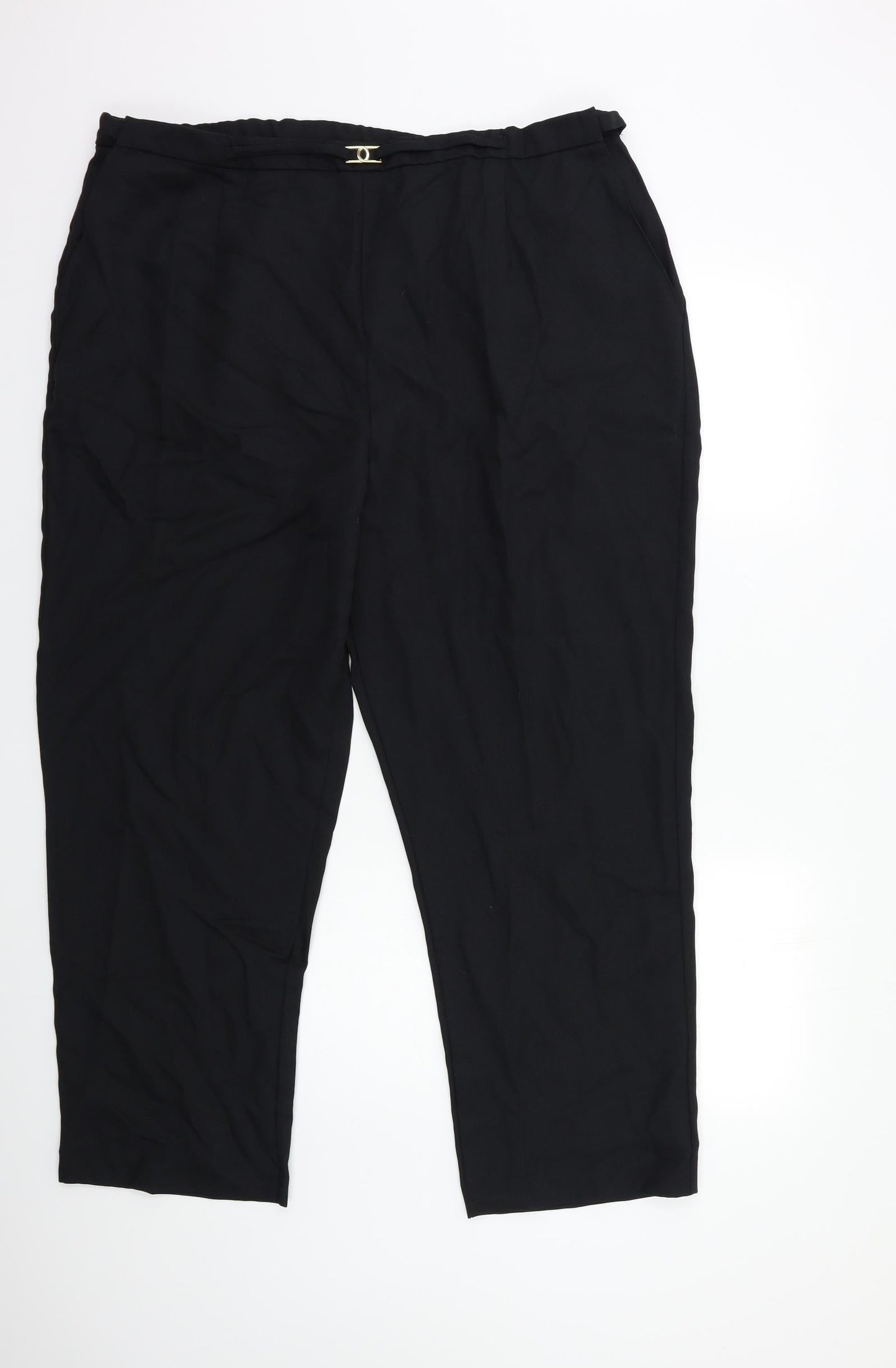 Womens UK Size 40 in slimma Regular Fit  Black Trousers