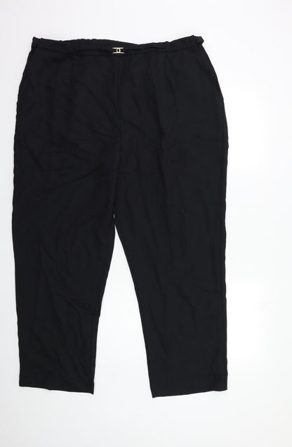Womens UK Size 40 in slimma Regular Fit  Black Trousers