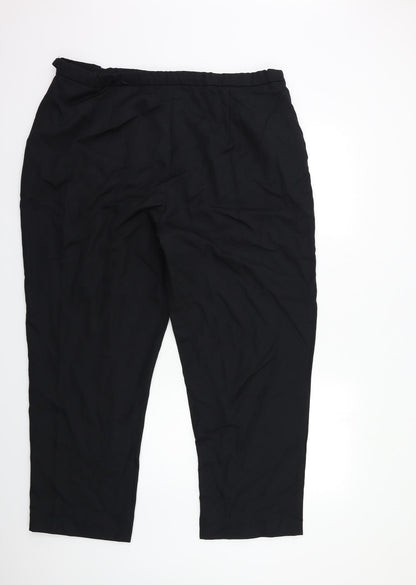 Womens UK Size 40 in slimma Regular Fit  Black Trousers