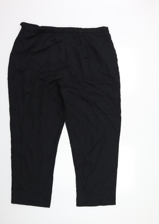 Womens UK Size 40 in slimma Regular Fit  Black Trousers