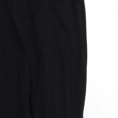 Papaya Womens Black   Trousers  Size 12 L30 in