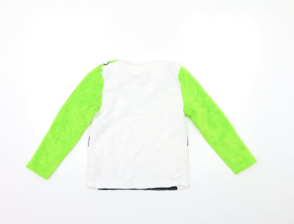 Toy story Boys Green Geometric Fleece  Pyjama Top Size 7-8 Years