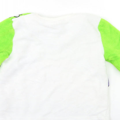 Toy story Boys Green Geometric Fleece  Pyjama Top Size 7-8 Years