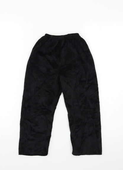 Halloween Boys Black  Velour  Pyjama Pants Size 3-4 Years