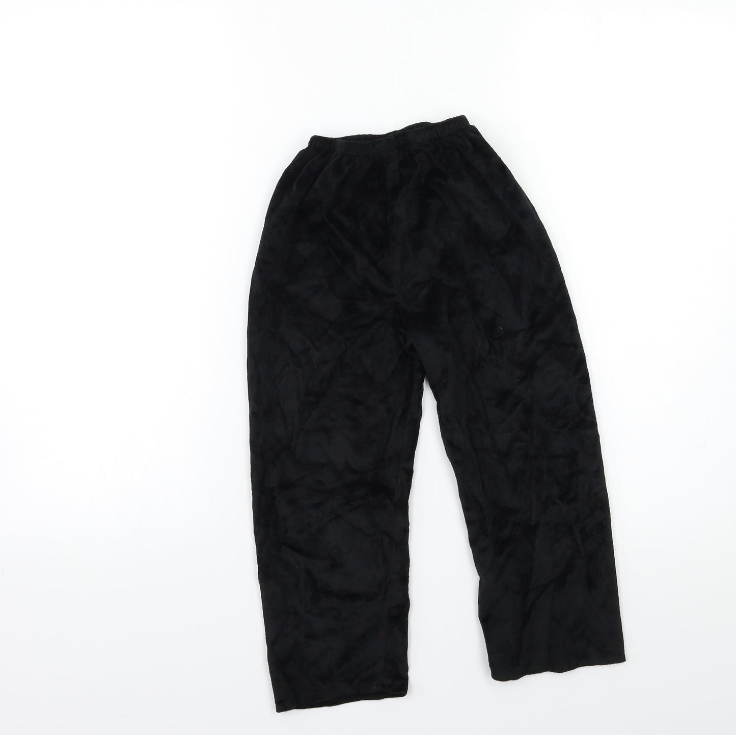 Halloween Boys Black  Velour  Pyjama Pants Size 3-4 Years