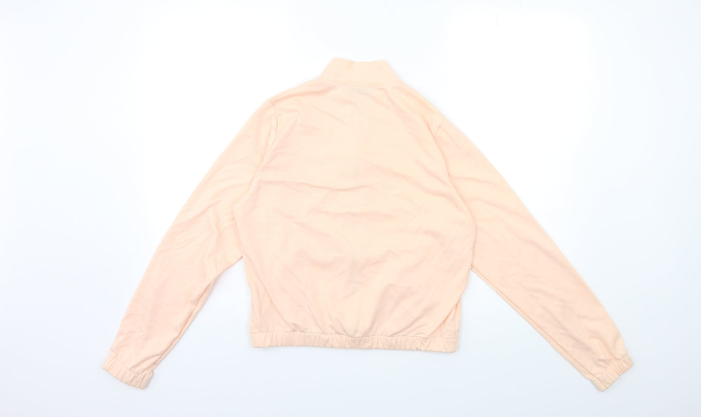 Boohoo Womens Pink   Full Zip Sweatshirt Size S